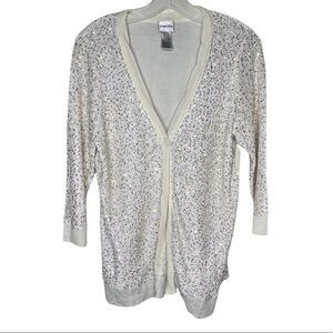 Chico's Sequin Cardigan Sweater‎